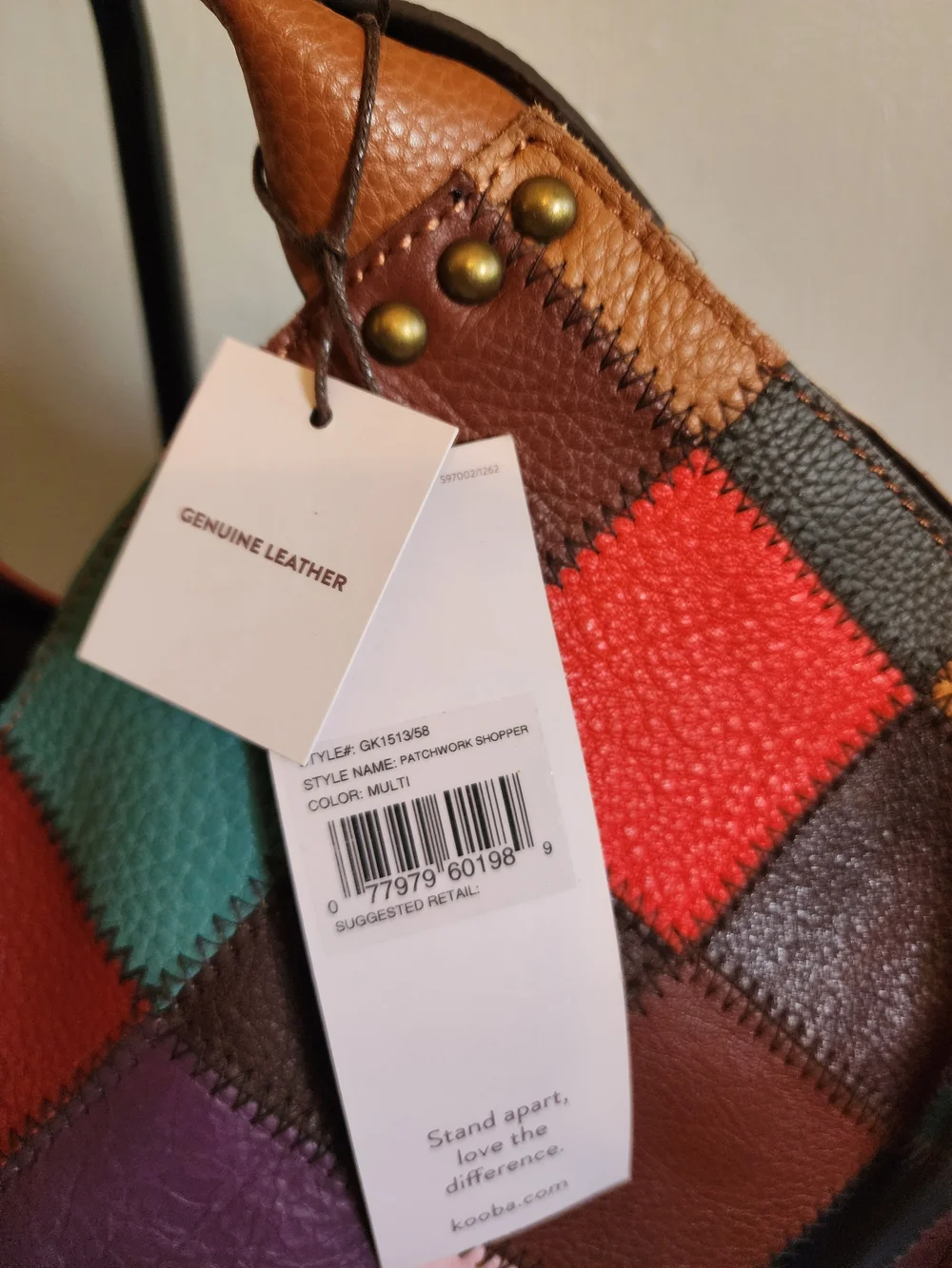 Kooba Multicolor Patchwork Hobo Bag